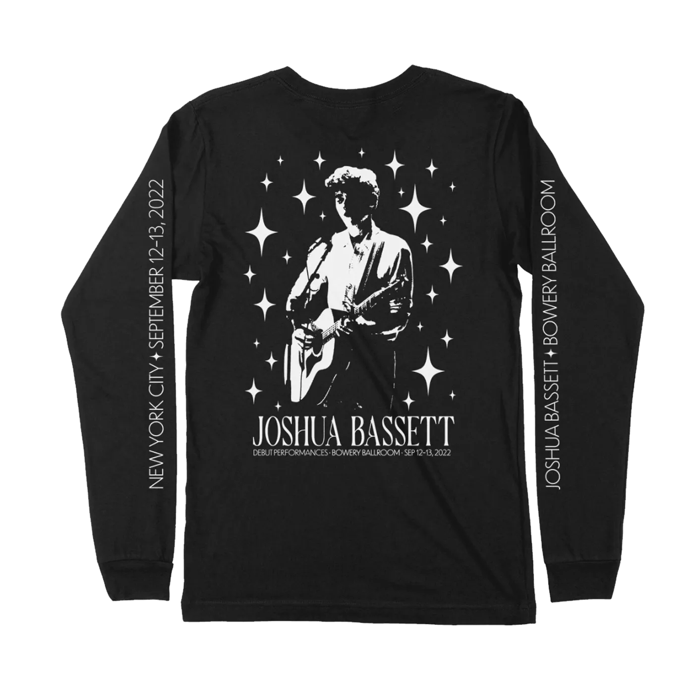 Joshua Bassett NYC Tour Long Sleeve - Black