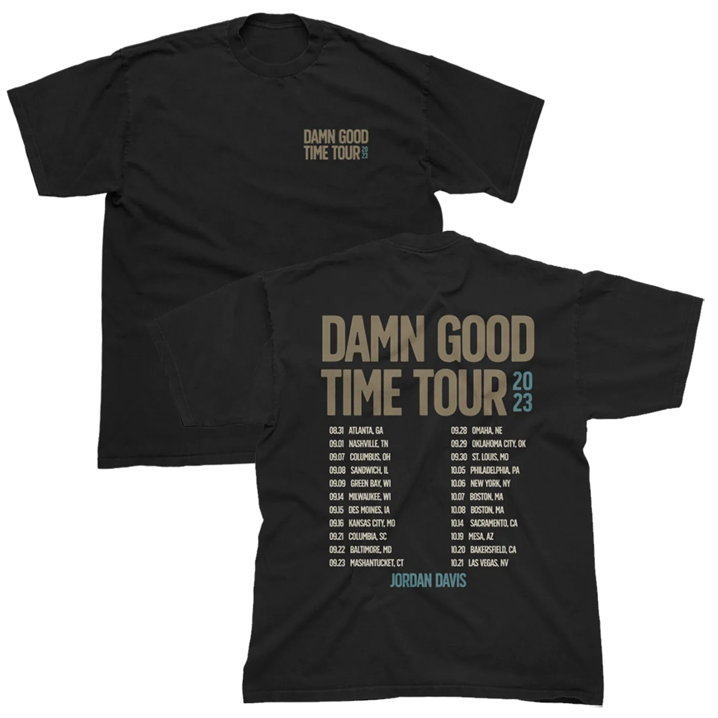 Jordan Davis Damn Good Time Tour Tee