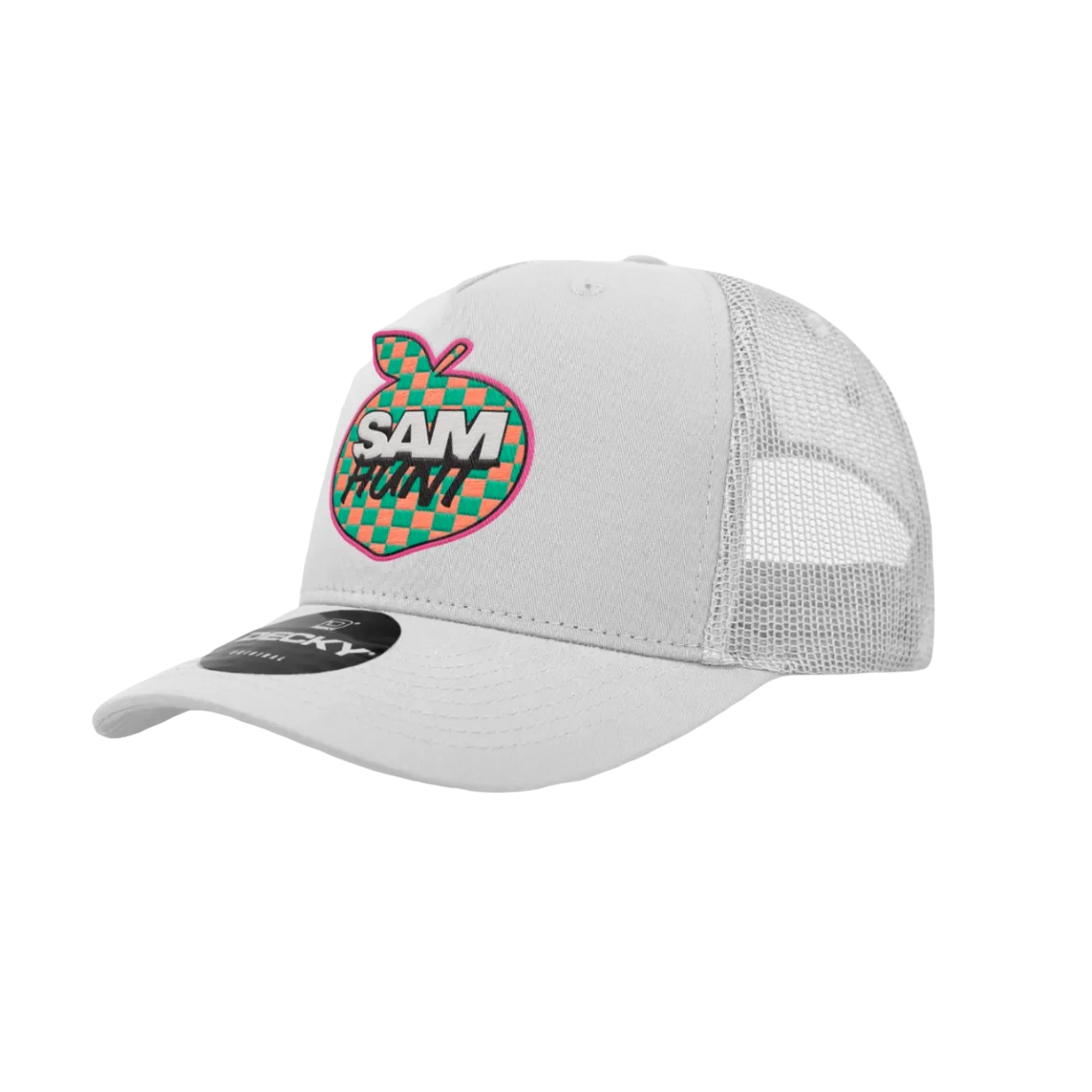 Sam Hunt Checker Peach Trucker Hat