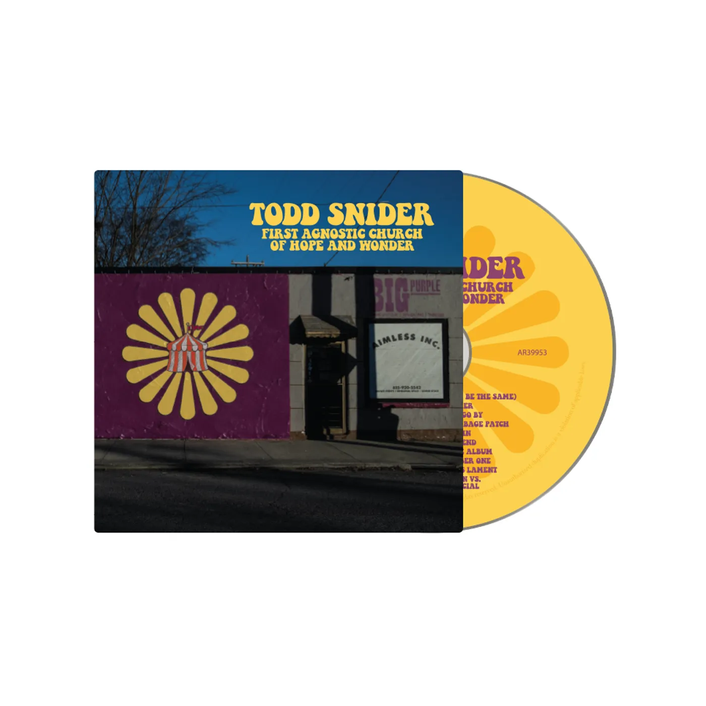 Todd Snider First Agnostic Church of Hope and Wonder CD