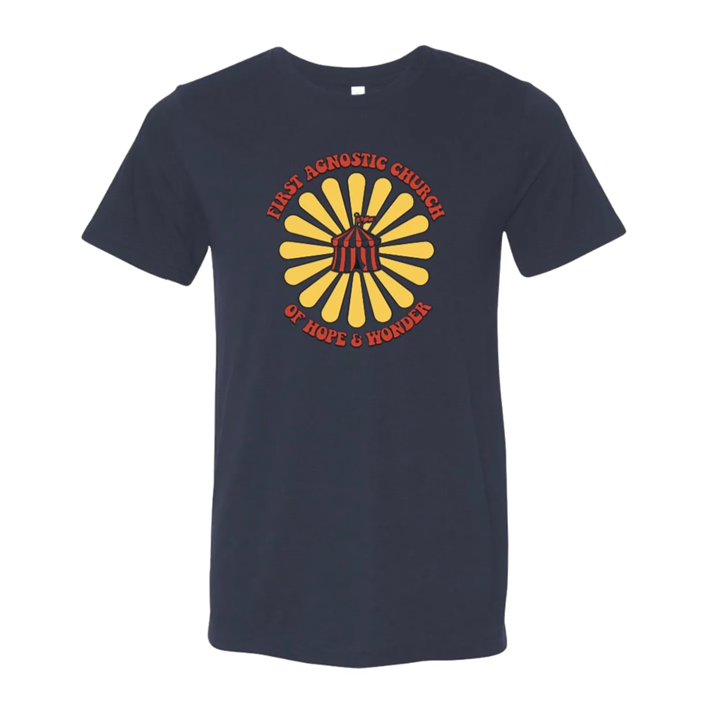 Todd Snider First Agnostic Church T-Shirt - Navy