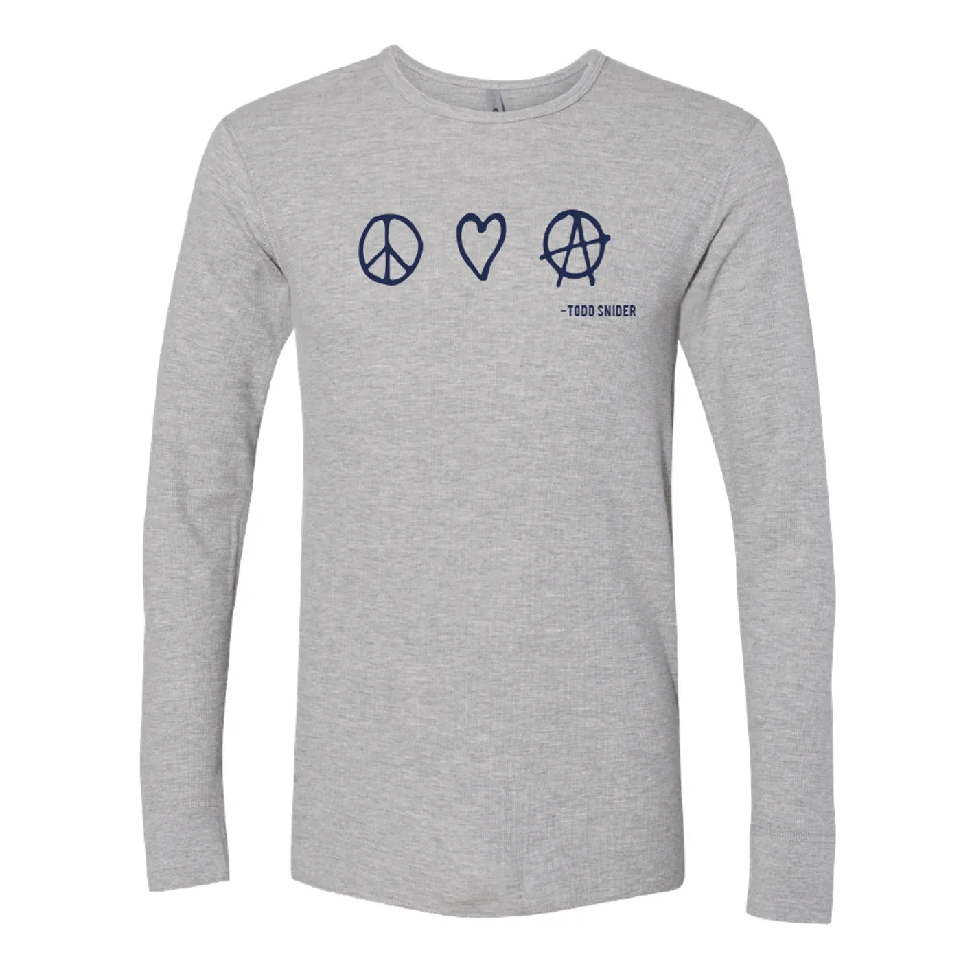 Todd Snider P, L & A Thermal Long Sleeve Shirt - Gray