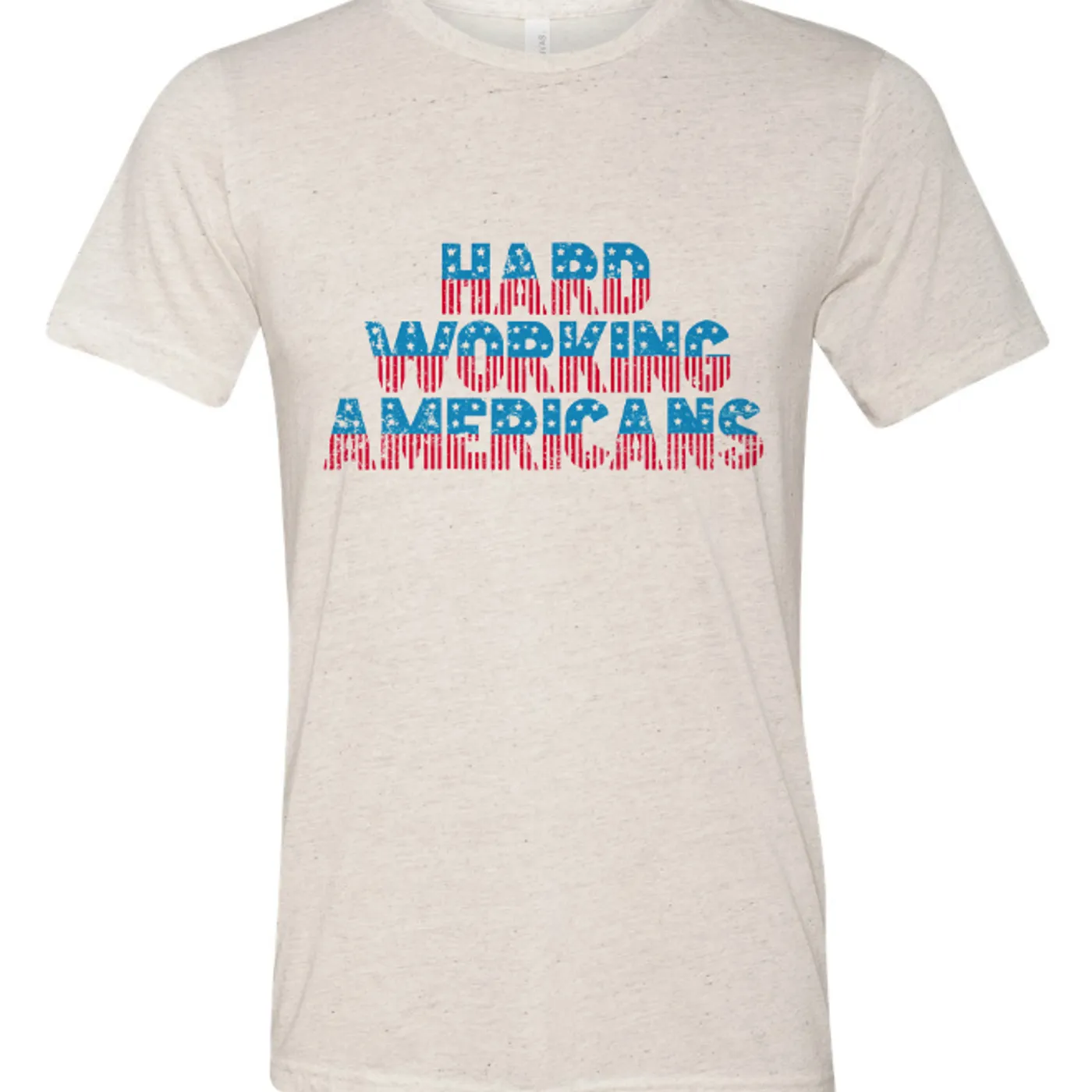 Hard Working Americans HWA Oatmeal Flag T-shirt