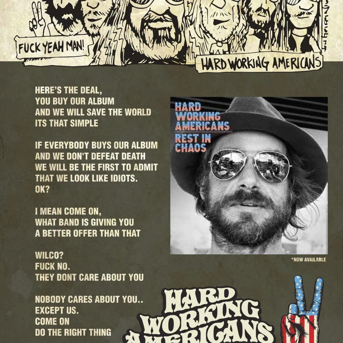 Hard Working Americans Rock and Roll is Here To Stay: An  8-page Illustrated Comic Book