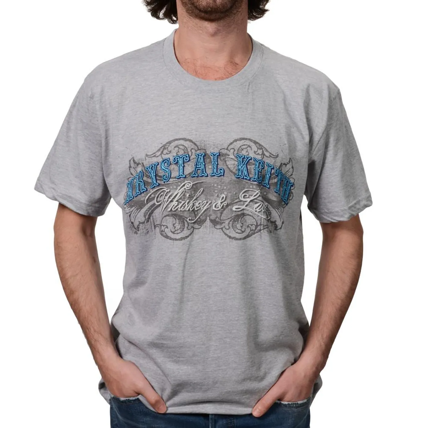 Krystal Keith Whiskey & Lace Grey T-Shirt