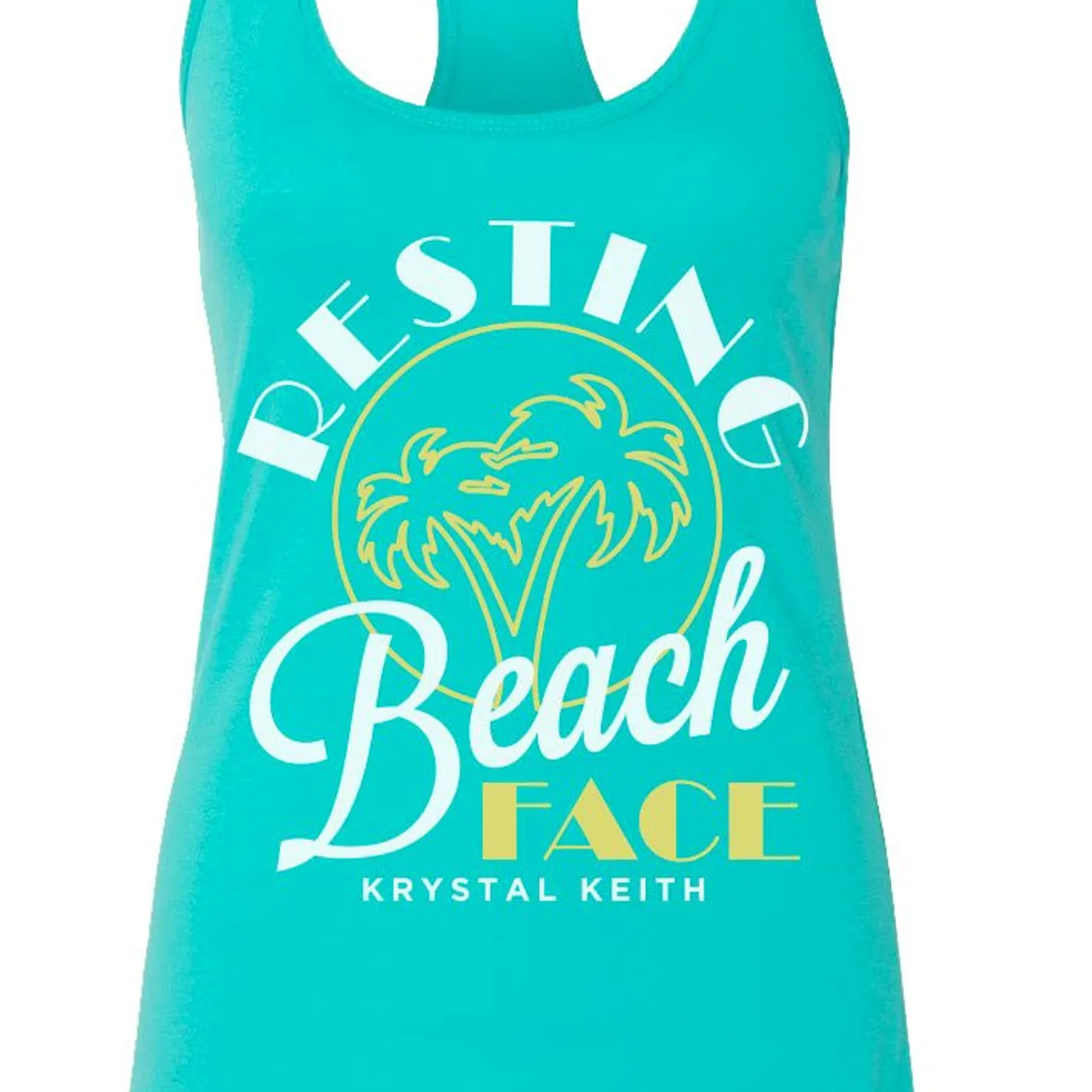 Krystal Keith Resting Beach Face Tank