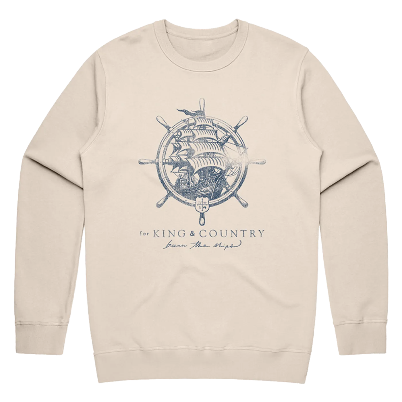 for KING & COUNTRY Burn The Ships Anniversary Crewneck - Cream
