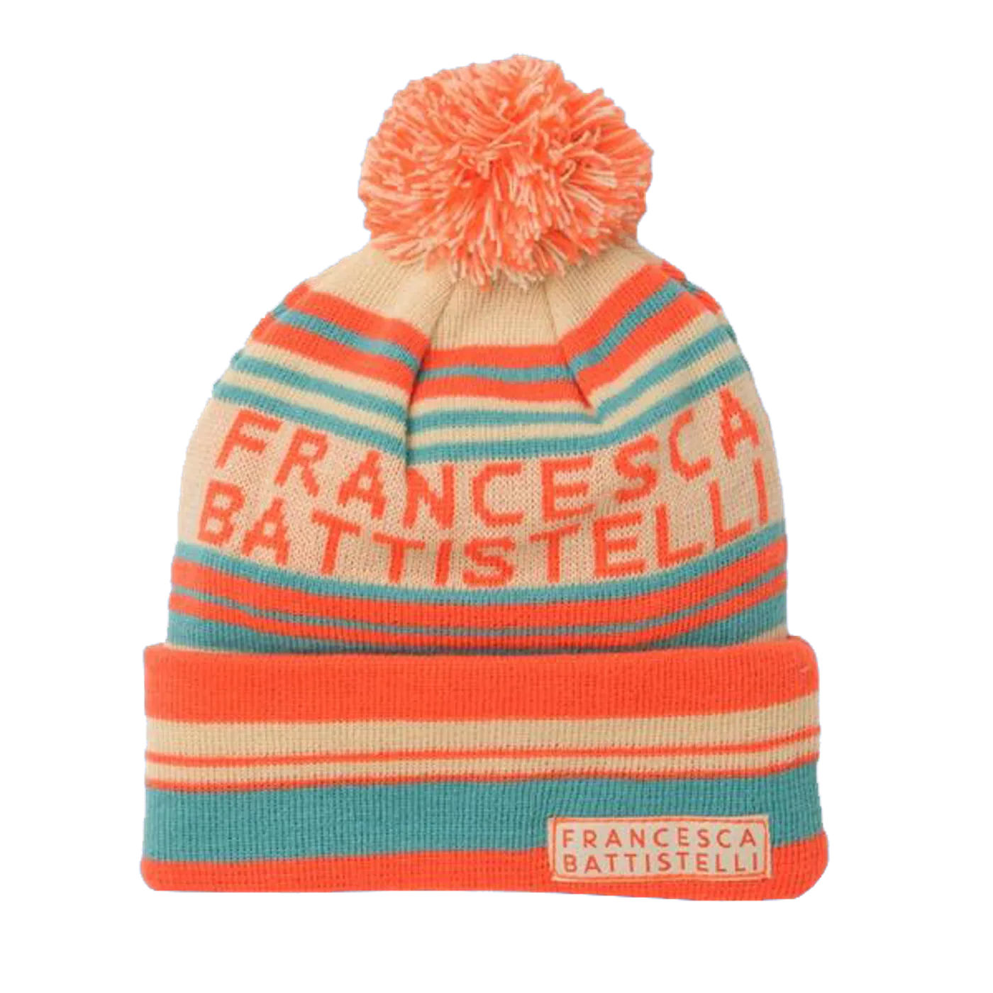 Francesca Battistelli Striped Pom Beanie
