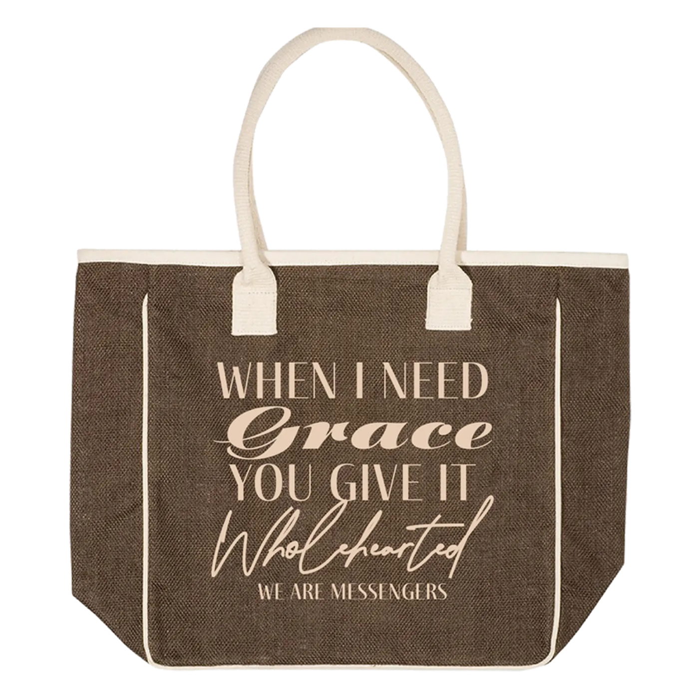 We Are Messengers Wholehearted Tote - Brown