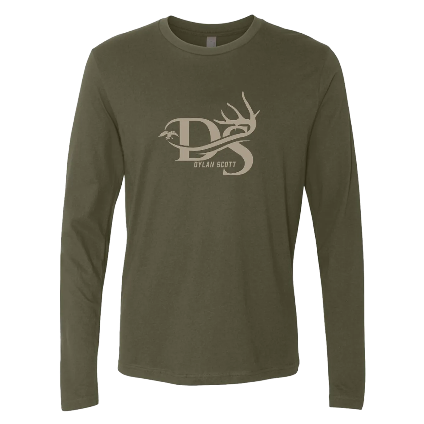 Dylan Scott Antler Long Sleeve Tee - Hunter Green