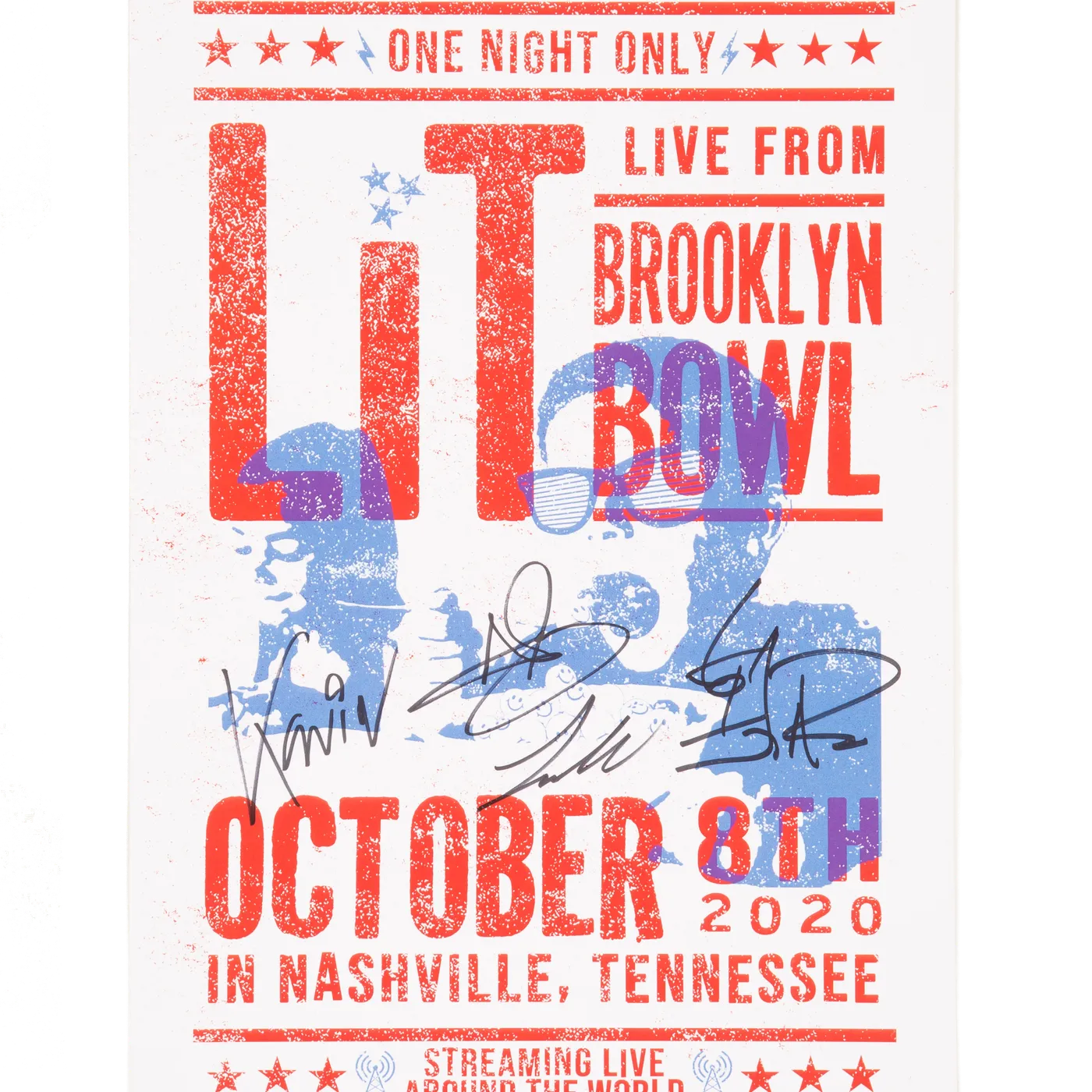 Lit Autographed Brooklyn Bowl Show Poster