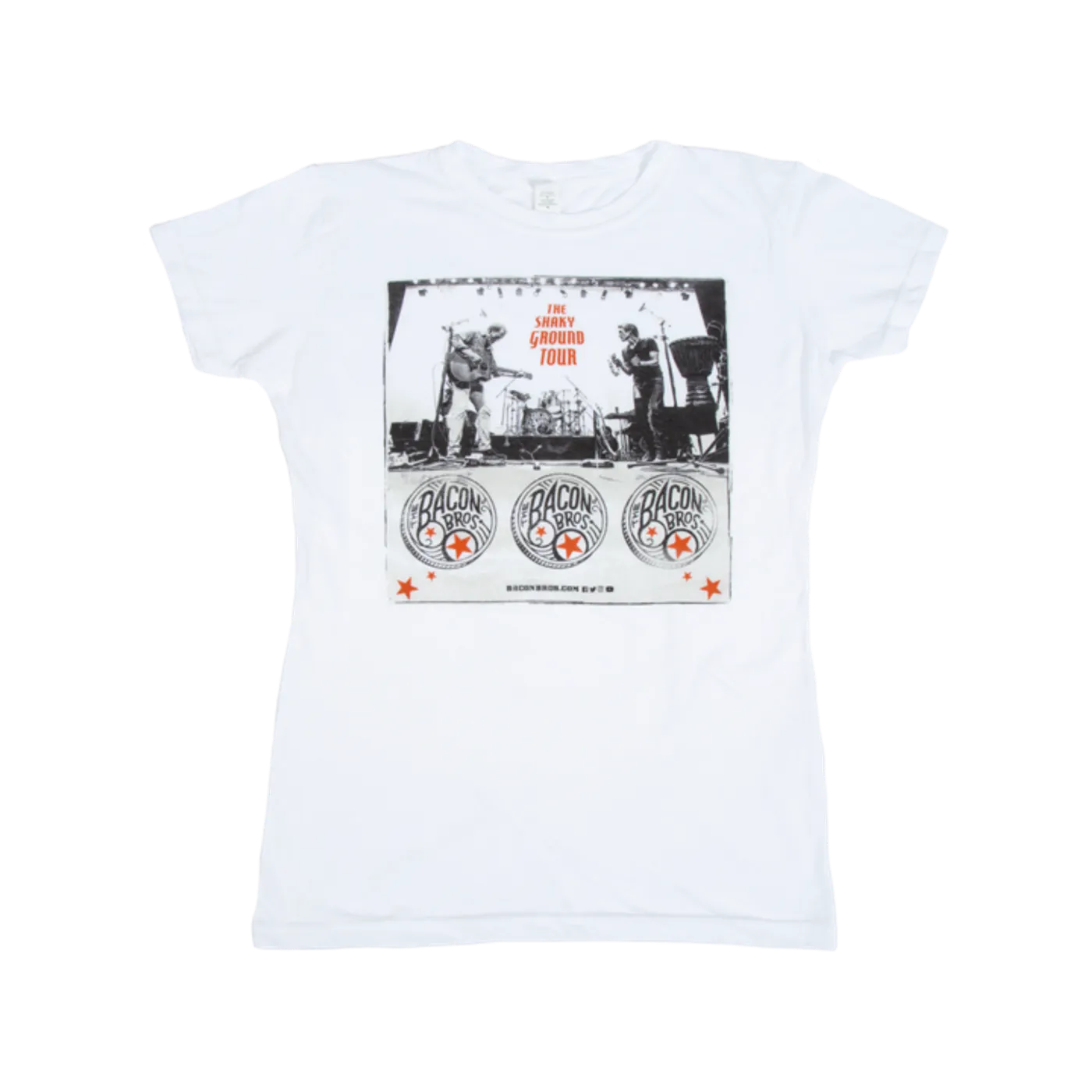 The Bacon Brothers Womens Shaky Ground 2019 Tour Tee