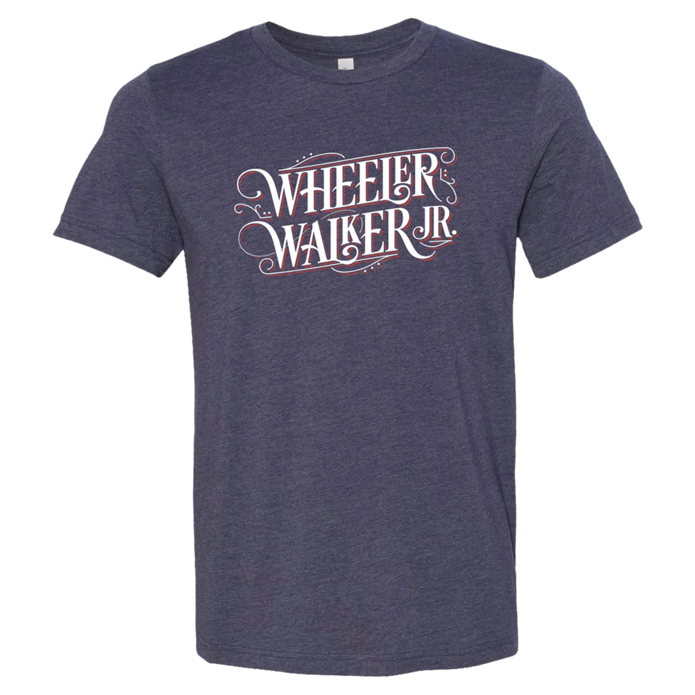 Wheeler Walker Jr. Navy Logo Tee