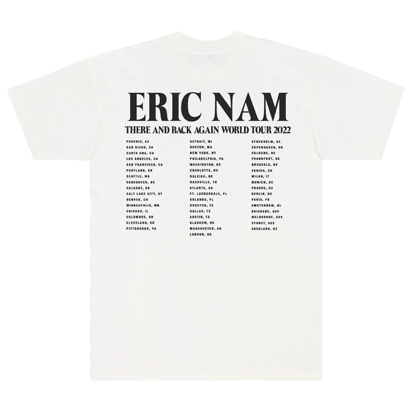 Eric Nam 2022 World Tour Photo Tee