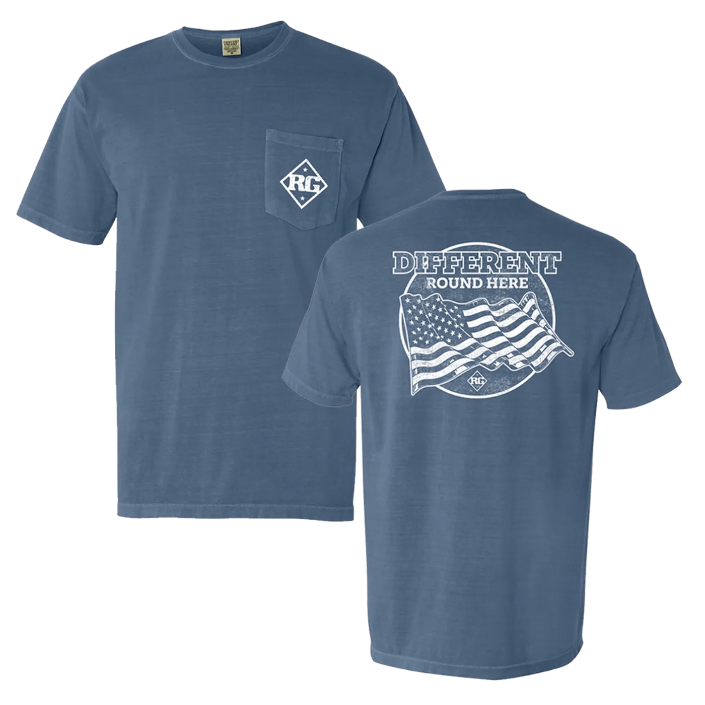 Riley Green Different Round Here Tee - Blue