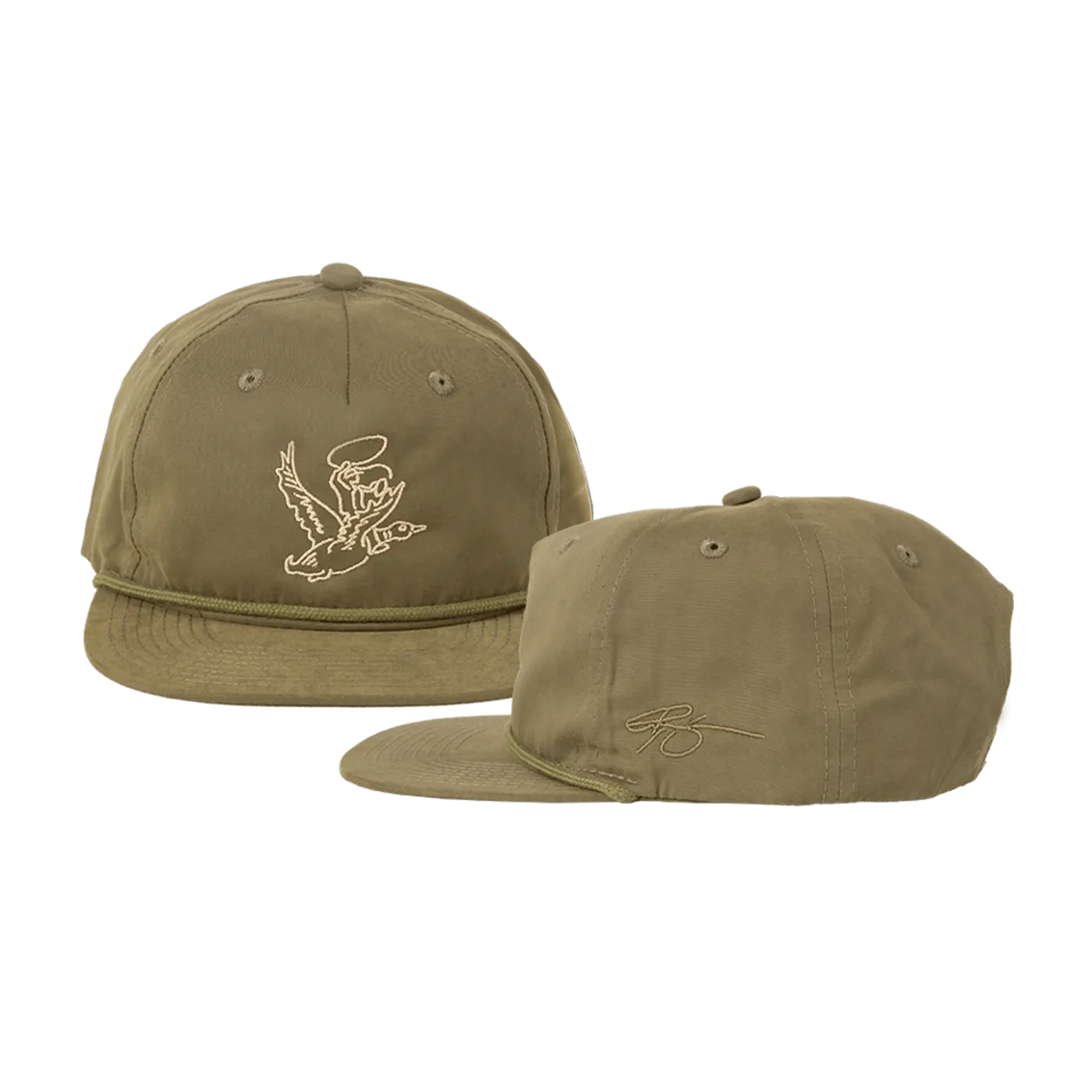Riley Green Embroidered Duckman Hat - Green