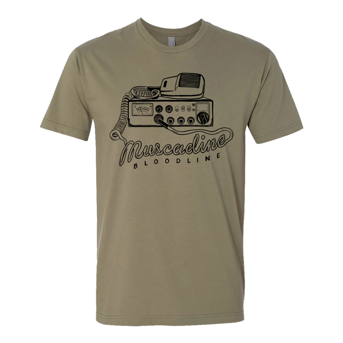 Muscadine Bloodline CB Radio Tee - Olive