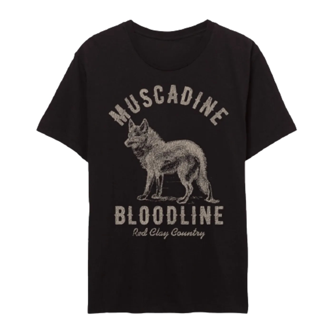 Muscadine Bloodline Red Clay Country Black Tee