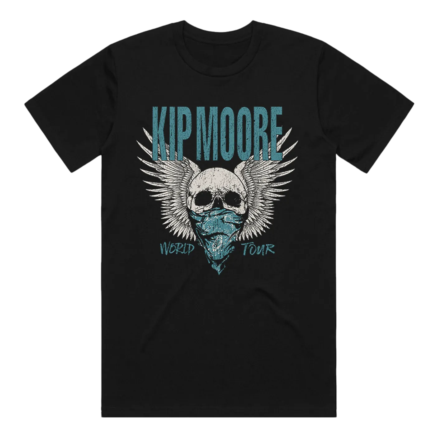 Kip Moore World Tour Skull Tee - Black