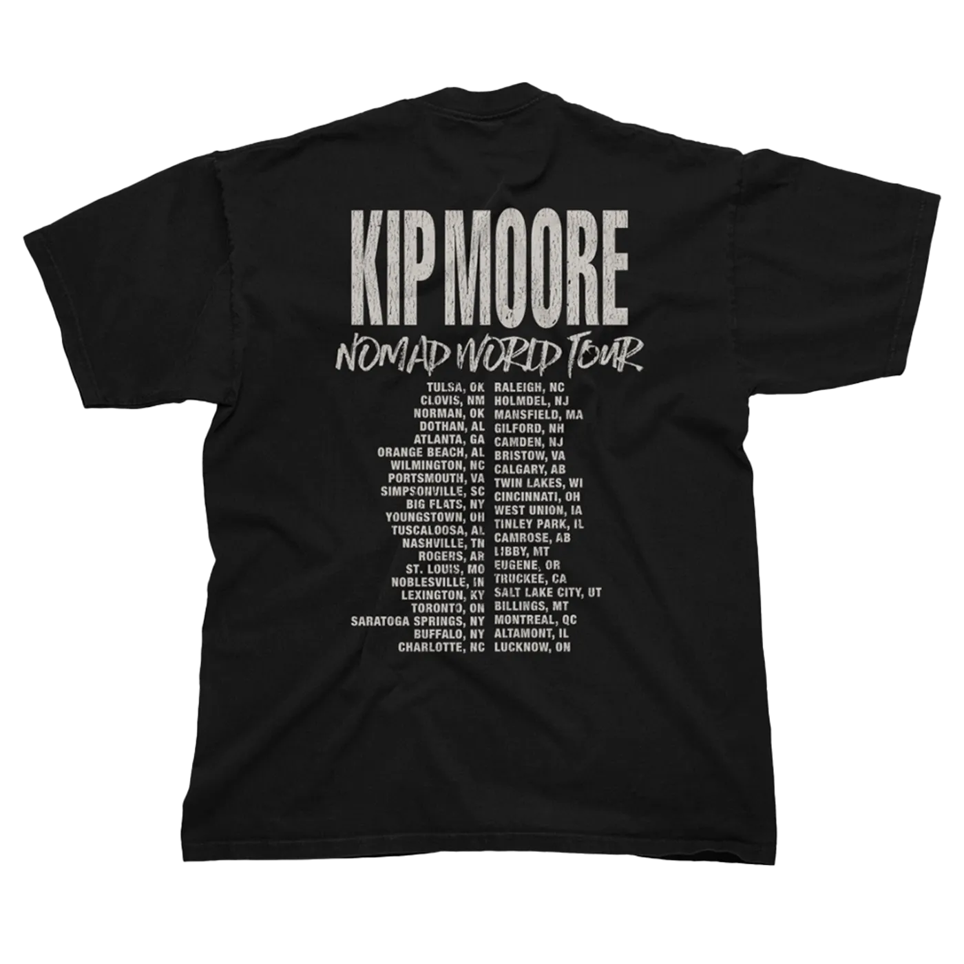 Kip Moore Camo Skull World Tour Tee