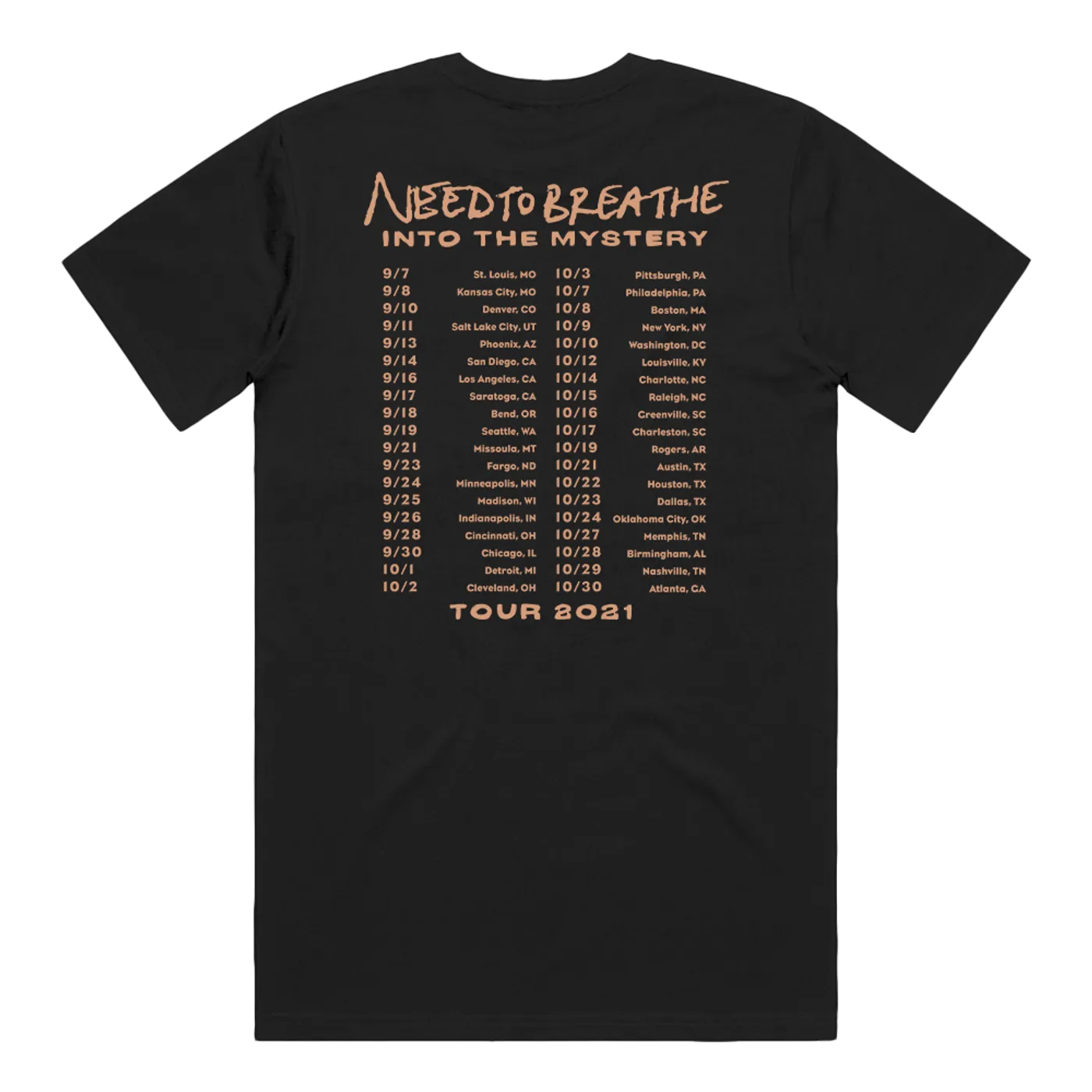 NEEDTOBREATHE 2021 Tour Tee