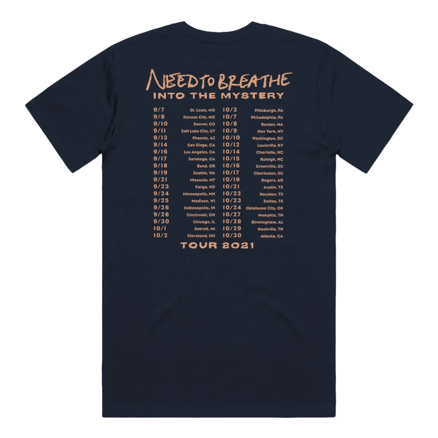 NEEDTOBREATHE 2021 Tour Tee