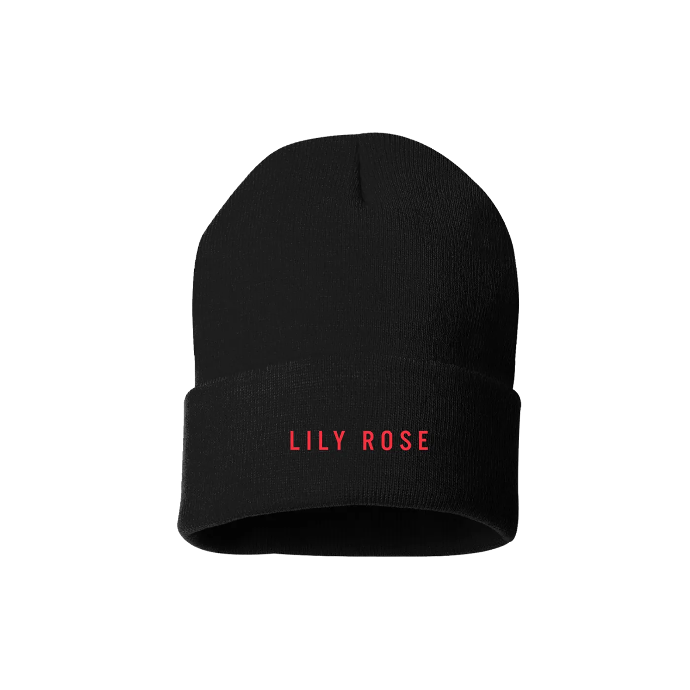 Lily Rose Black Beanie