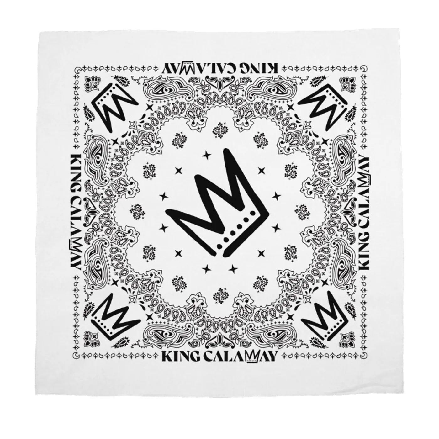 King Calaway White/Black Bandana