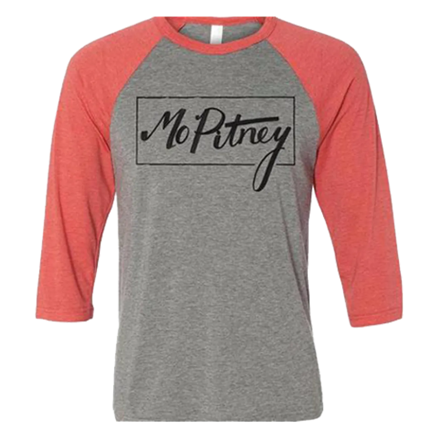 Mo Pitney Block Logo Raglan