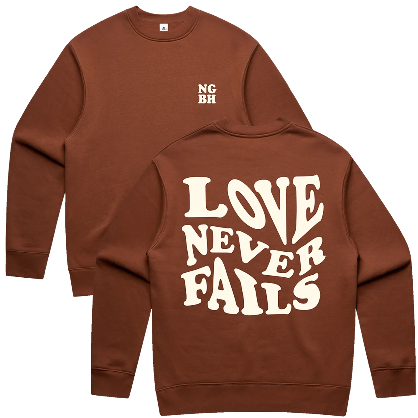 Natalie Grant Love Never Fails Crewneck - Clay