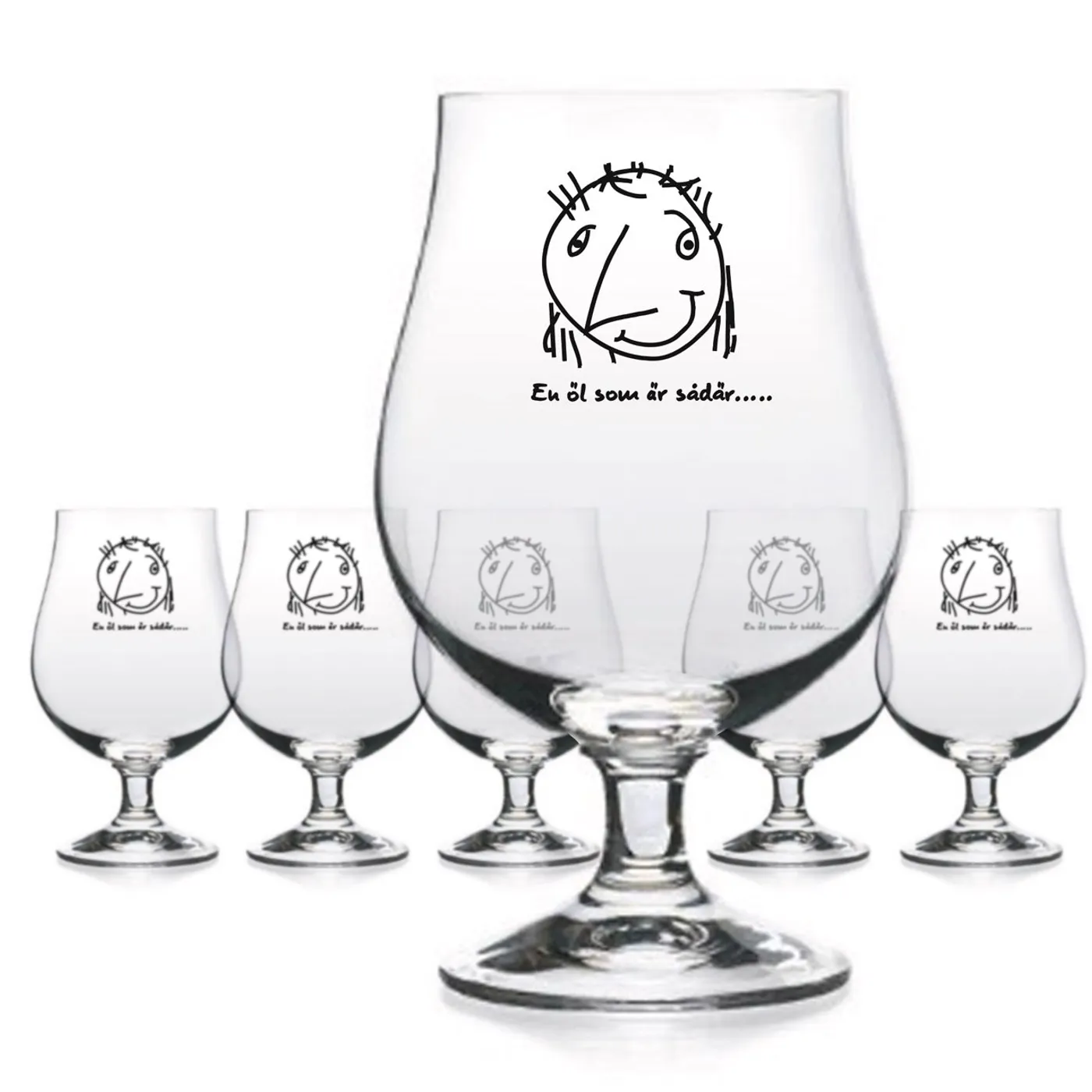 Björn Rosenström 6-pack ölglas som är sådär.....