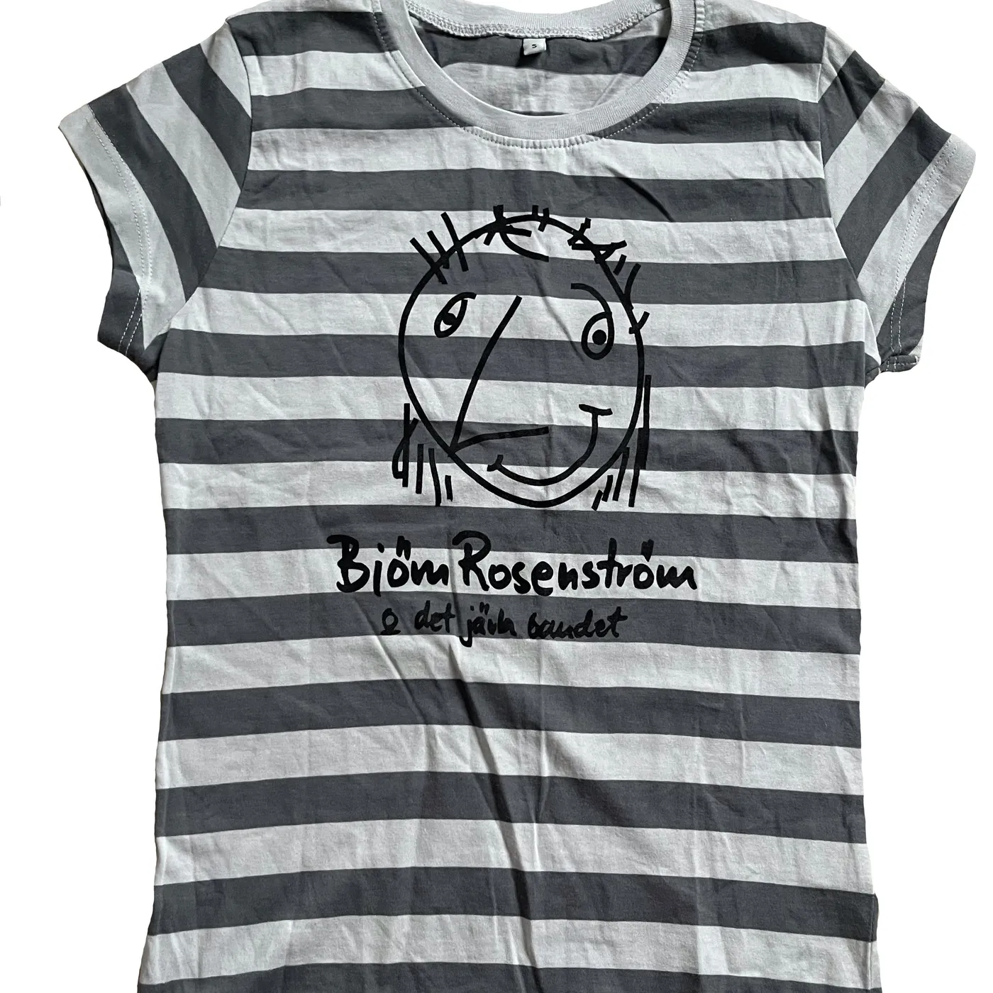 Björn Rosenström Randig t-shirt med gubben