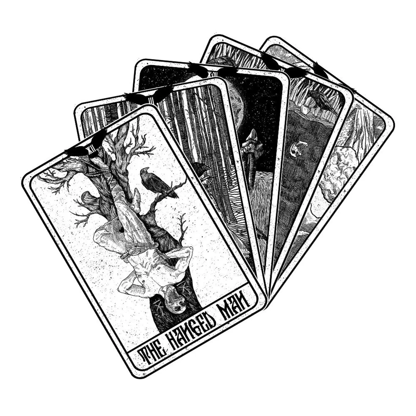 Ten Thousand Crows Tarot Sticker Pack