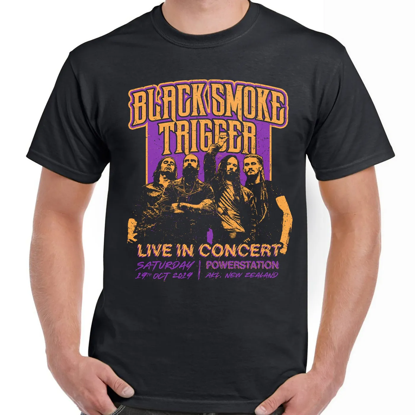Black Smoke Trigger - Retro Live In Concert Shirt