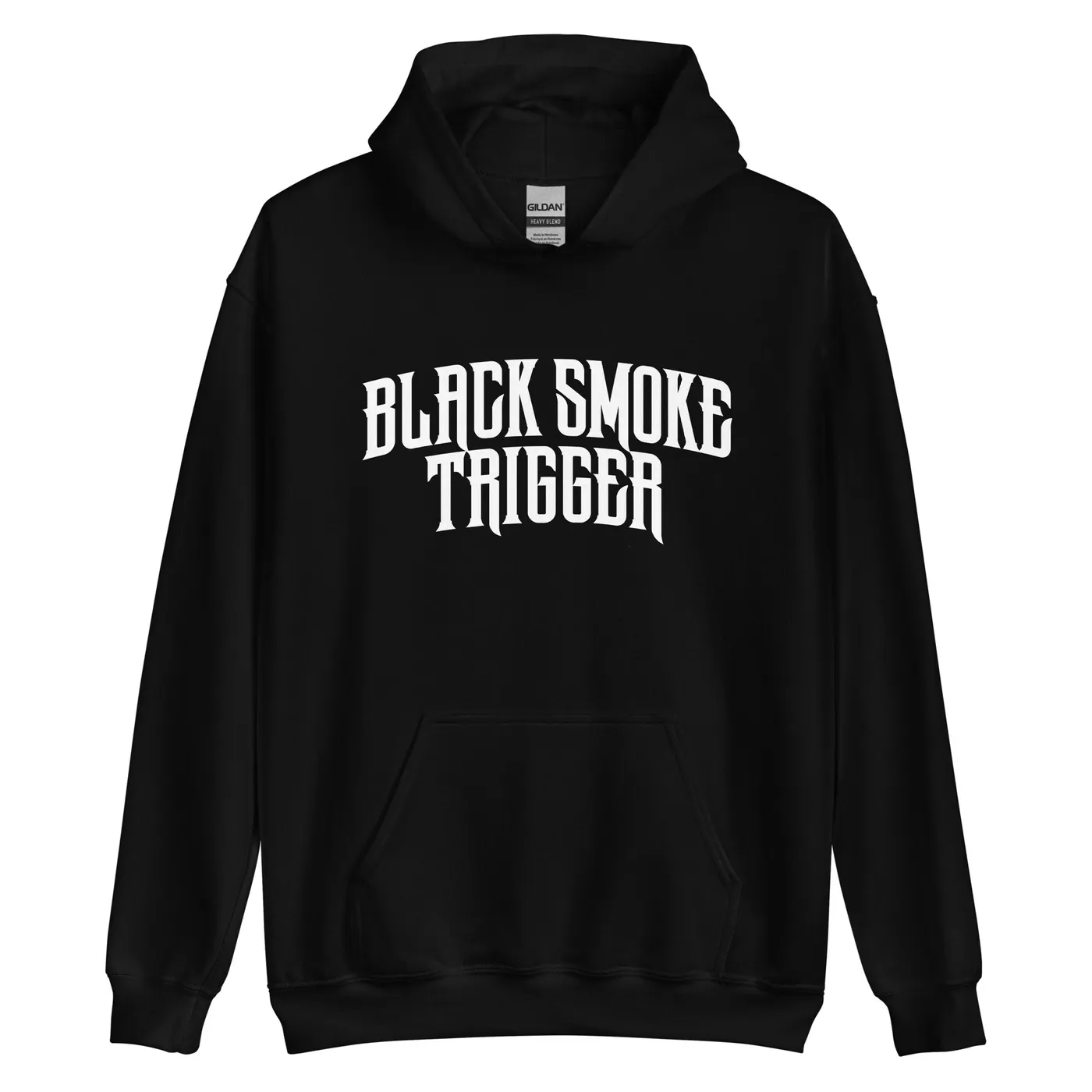 Black Smoke Trigger BST White Logo Hoodie