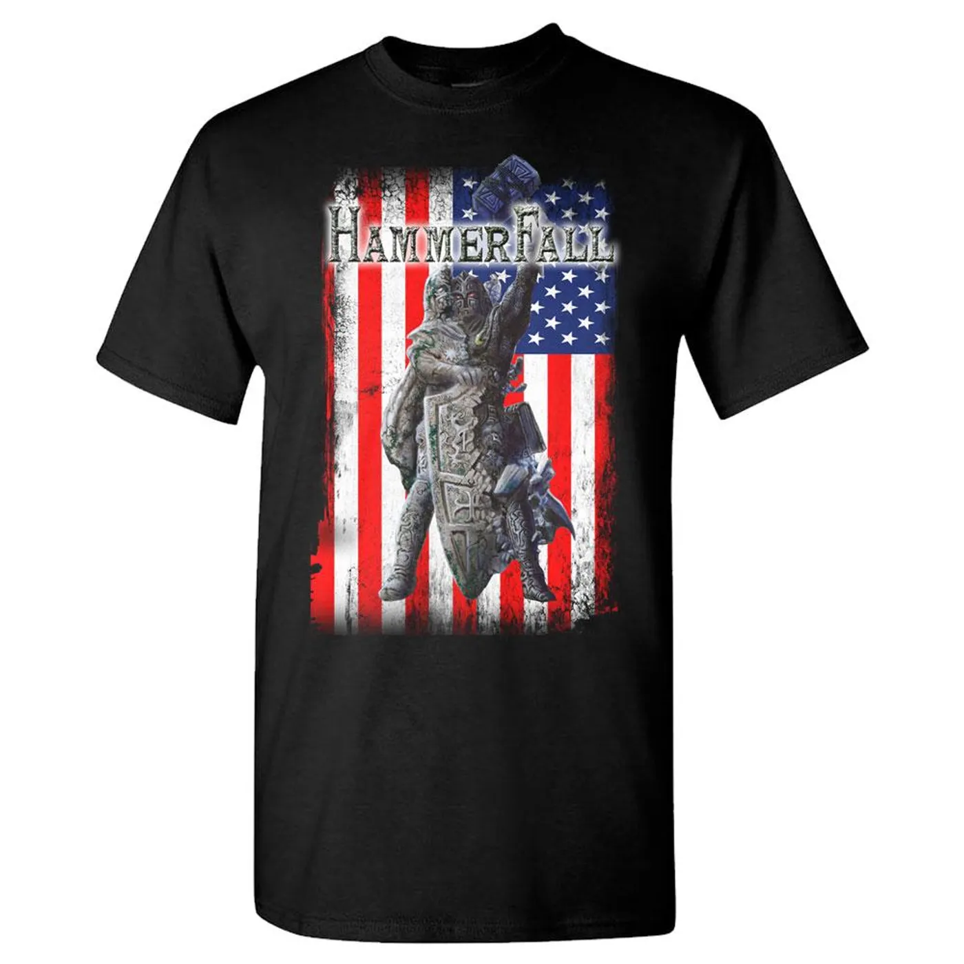 HammerFall Rebuilt To Tour USA Black T-Shirt