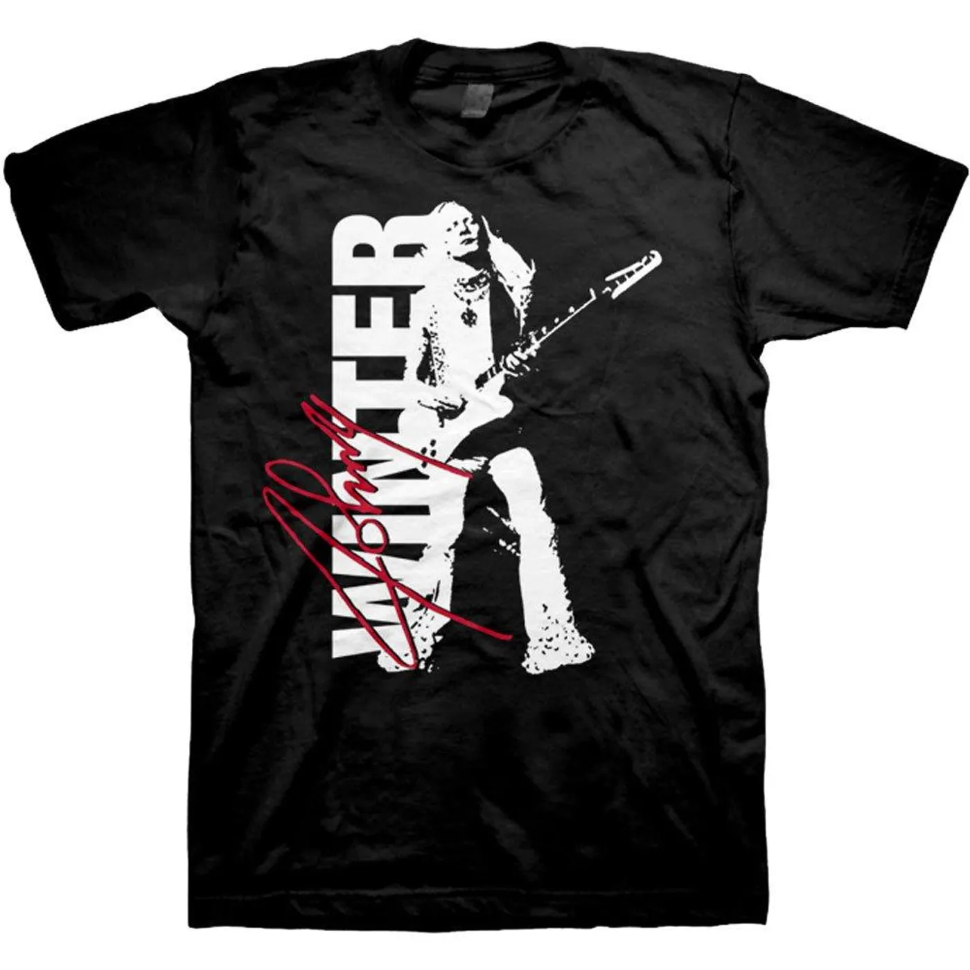 Johnny Winter Signature Photo T-Shirt