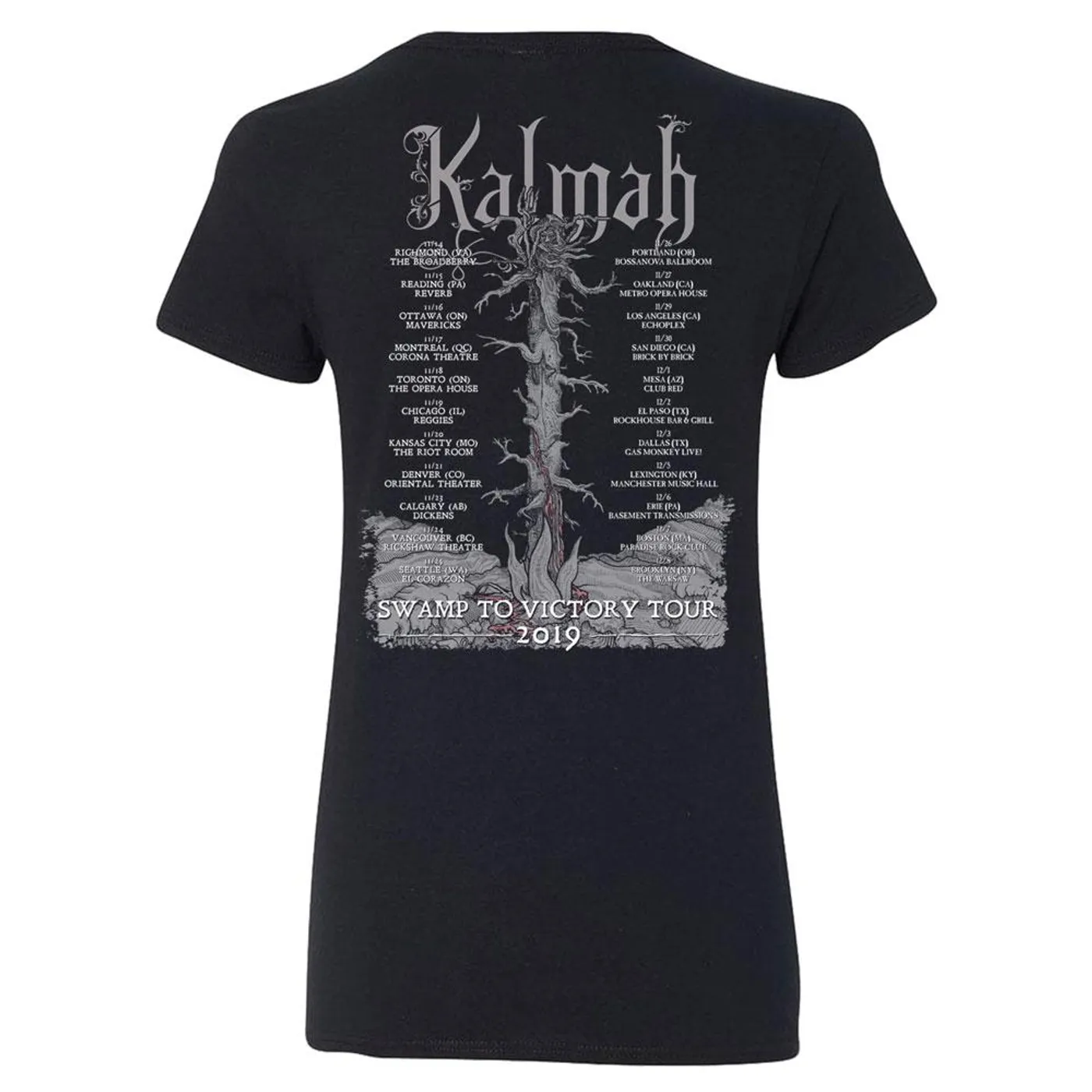 Kalmah Swamp To Victory Tour 2019 Ladies Tee
