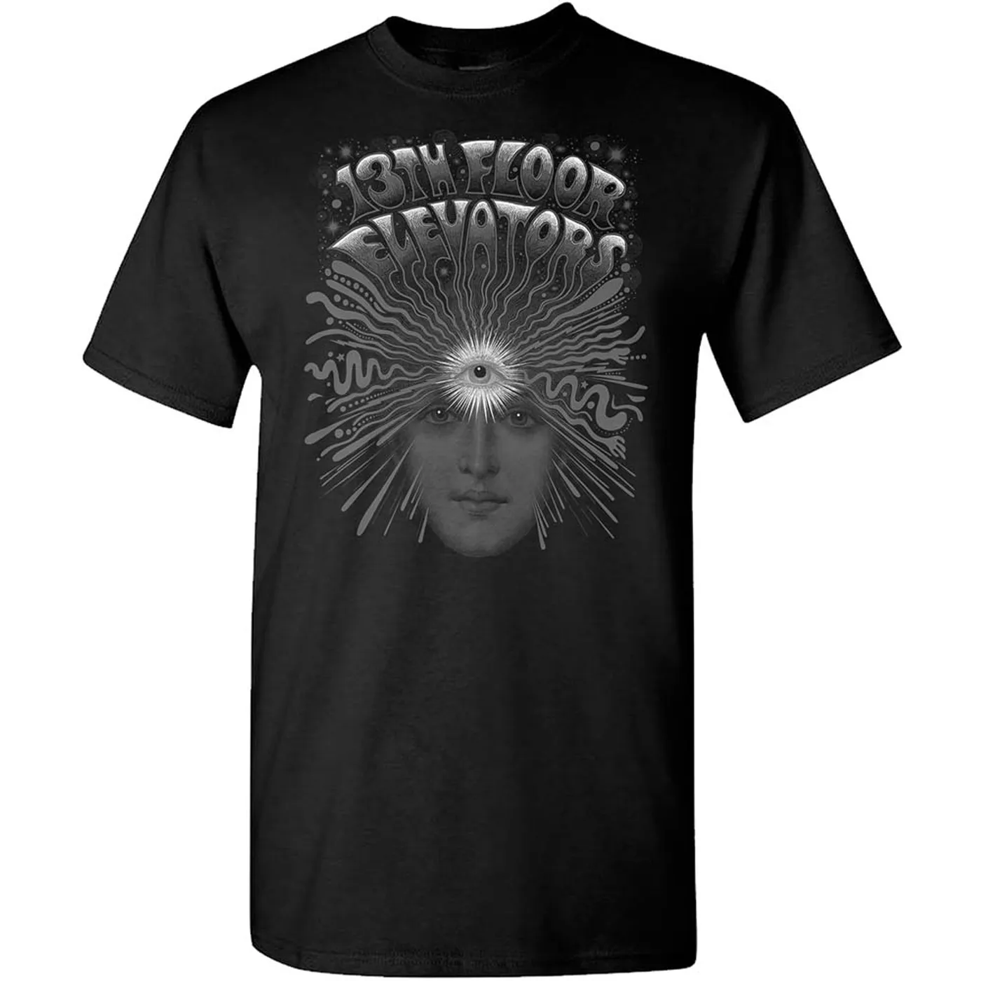 Roky Erickson 13th Floor Elevators Black T-Shirt