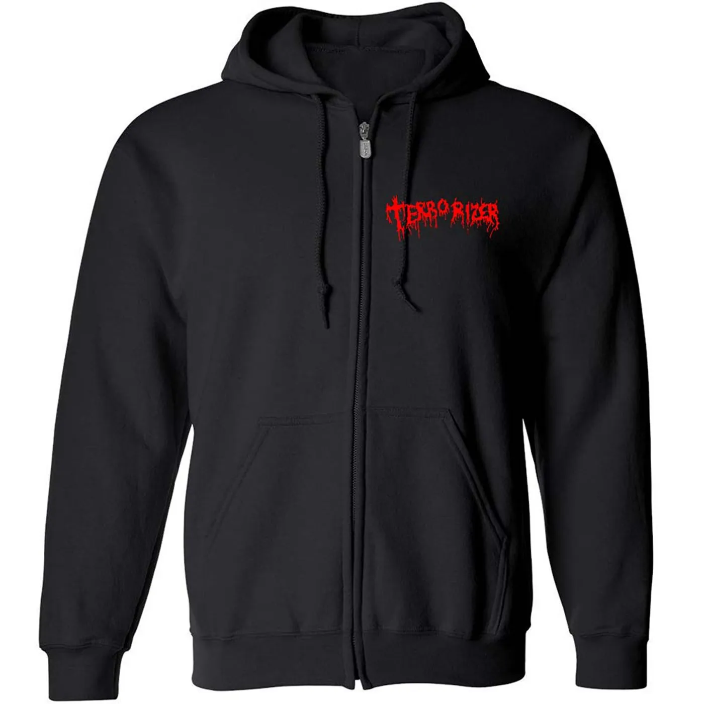 Terrorizer Logo Caustic Attack Zip Hoodie