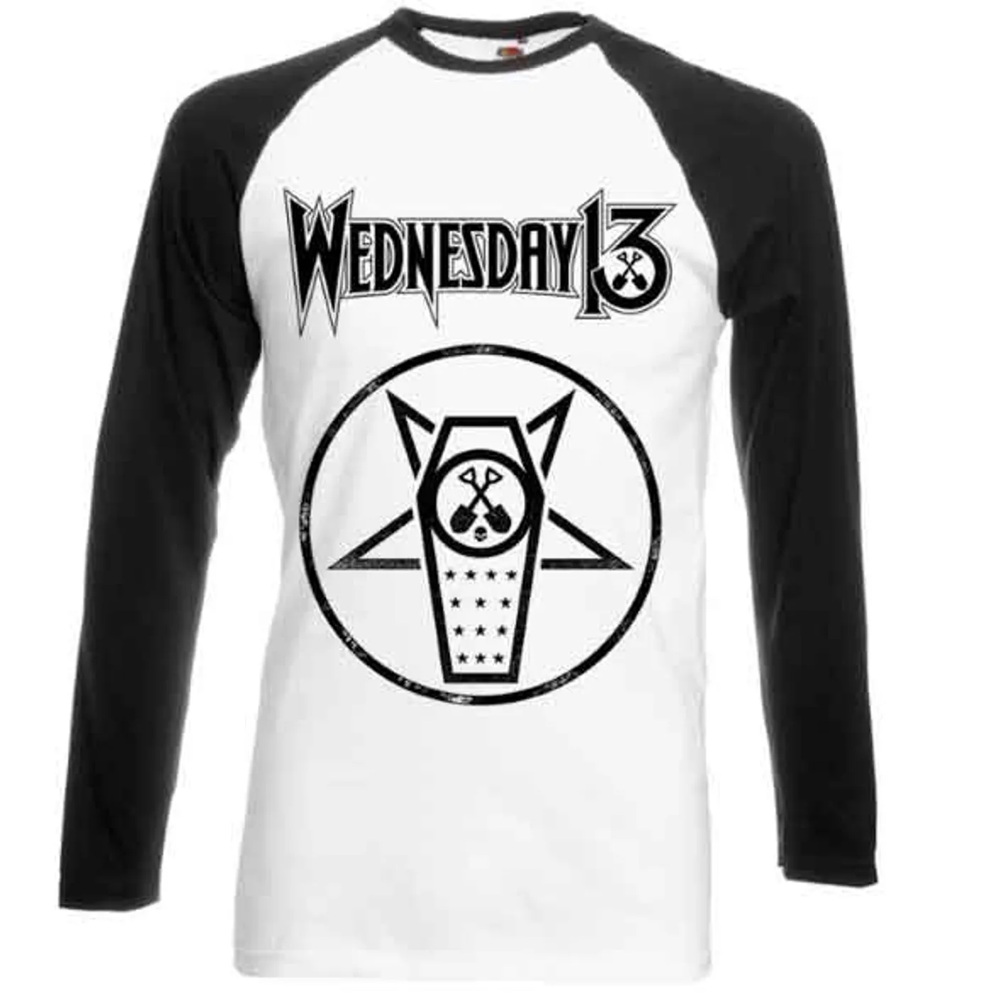 Wednesday 13 Casket Baseball Long Sleeve T-Shirt