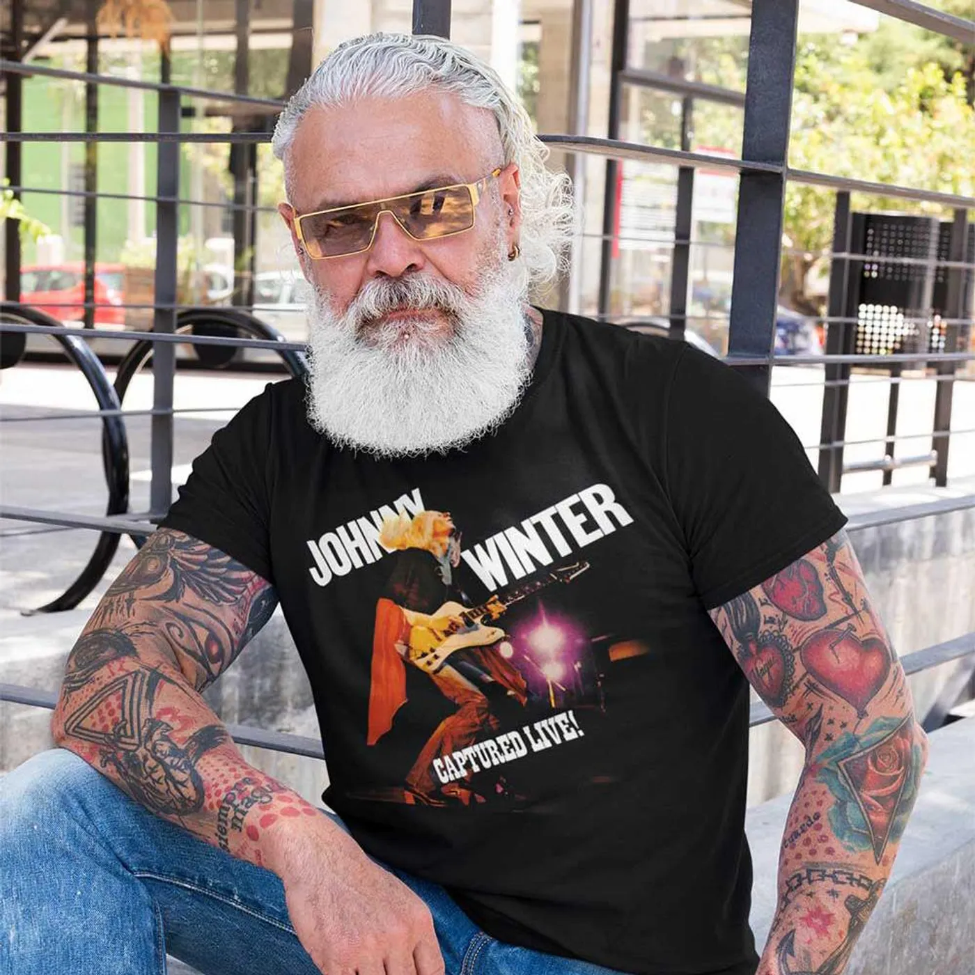 Johnny Winter Captured Live T-Shirt