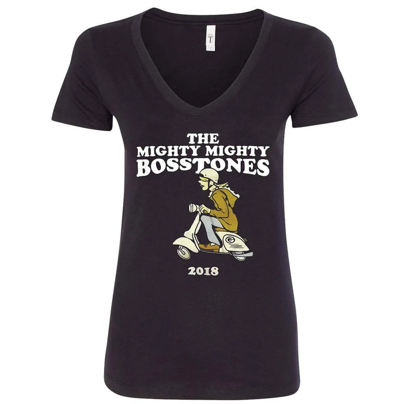 Mighty Mighty Bosstones Scooter Ladies V-Neck T-Shirt
