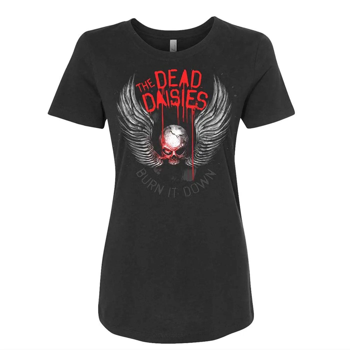 The Dead Daisies Winged Skull Ladies T-Shirt