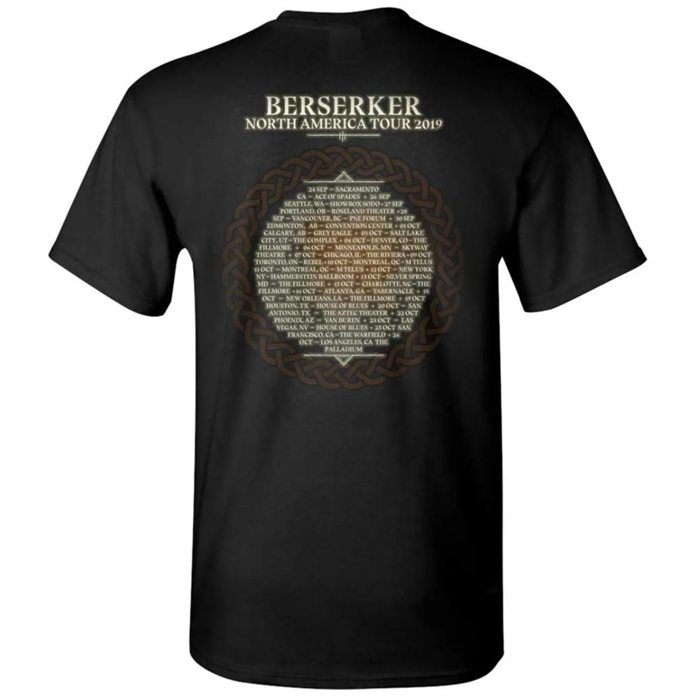 Amon Amarth Berserker North American Tour 2019 T-Shirt