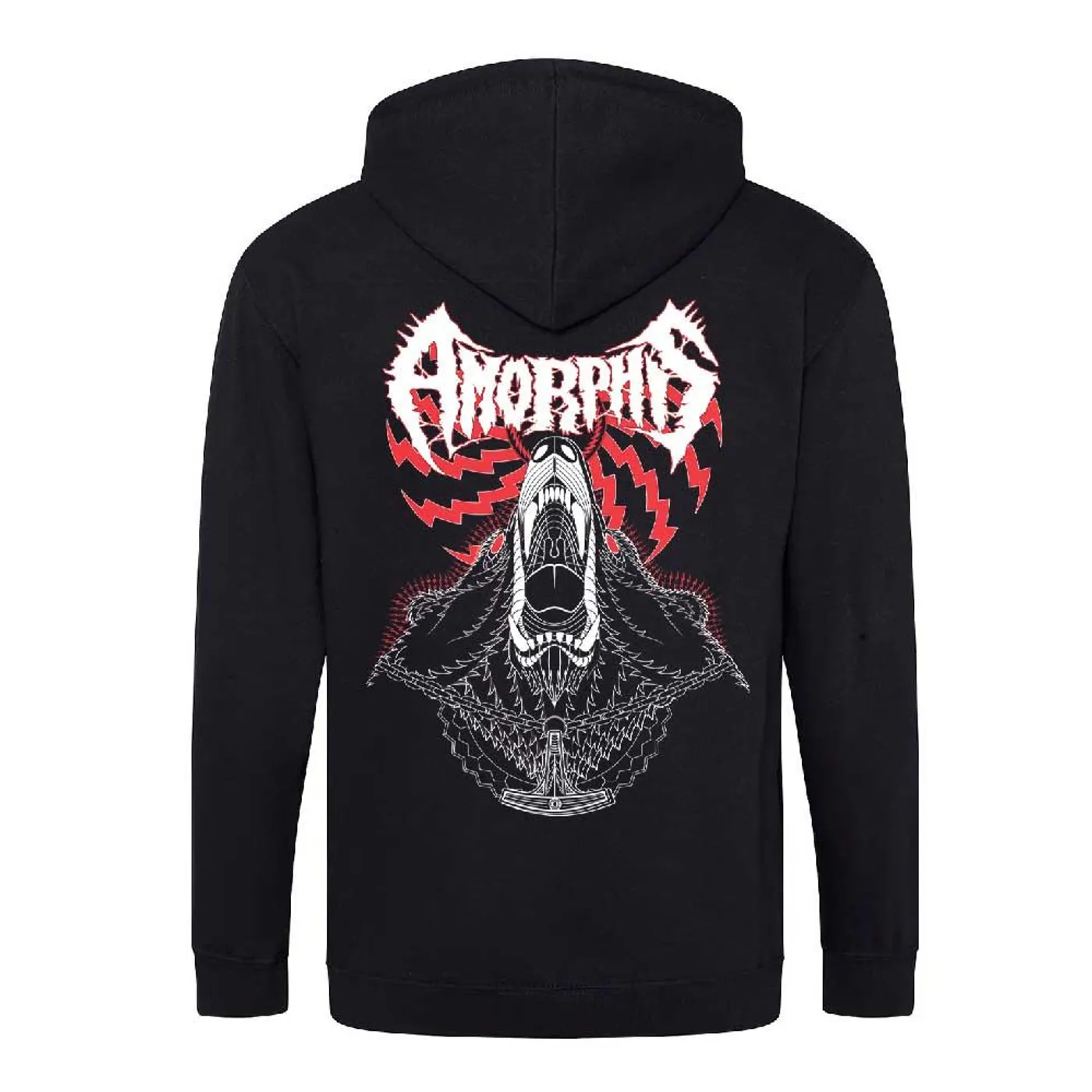 Amorphis Logo Bear Zip Hoodie