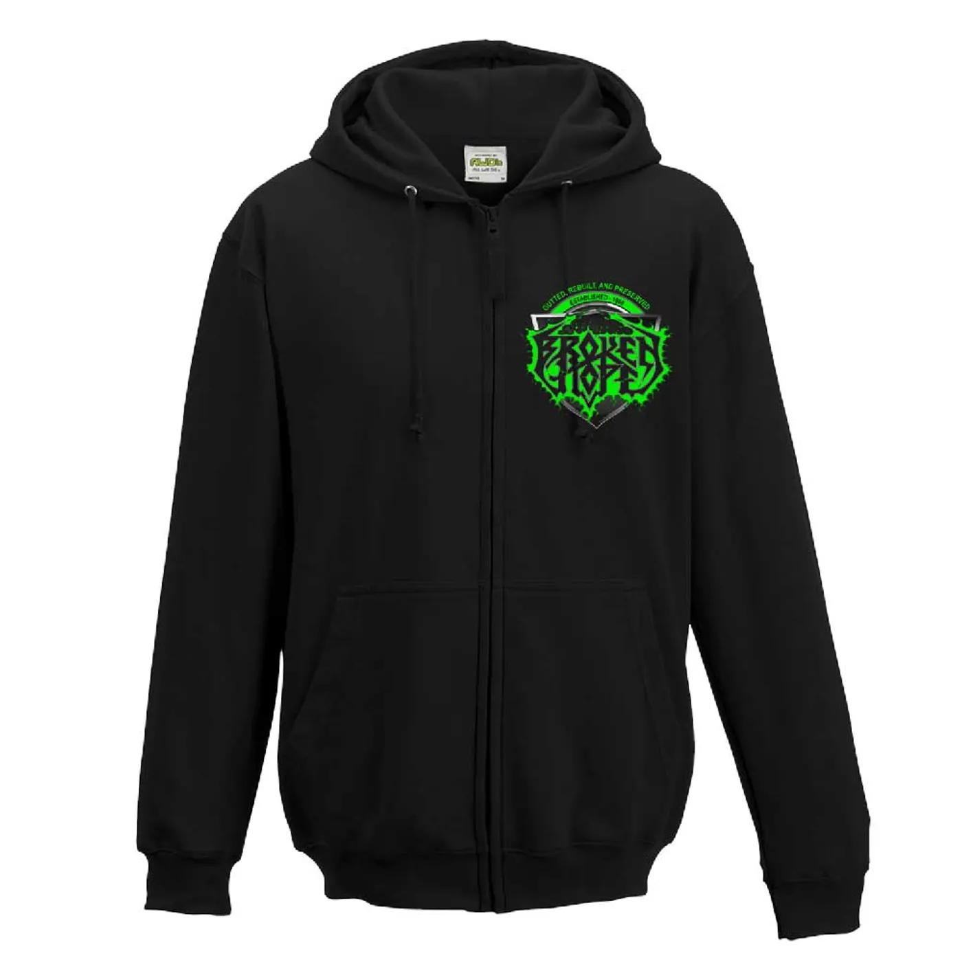 Broken Hope Logo Omen Zip Hoodie