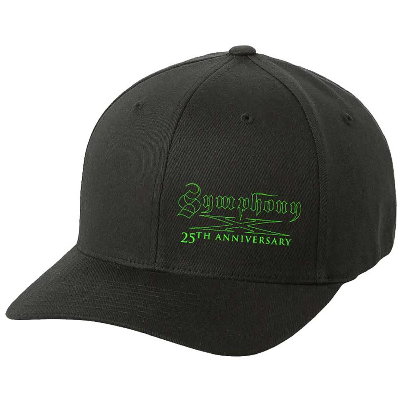 Symphony X 25th Anniversary - Green Logo Flex Fit Hat