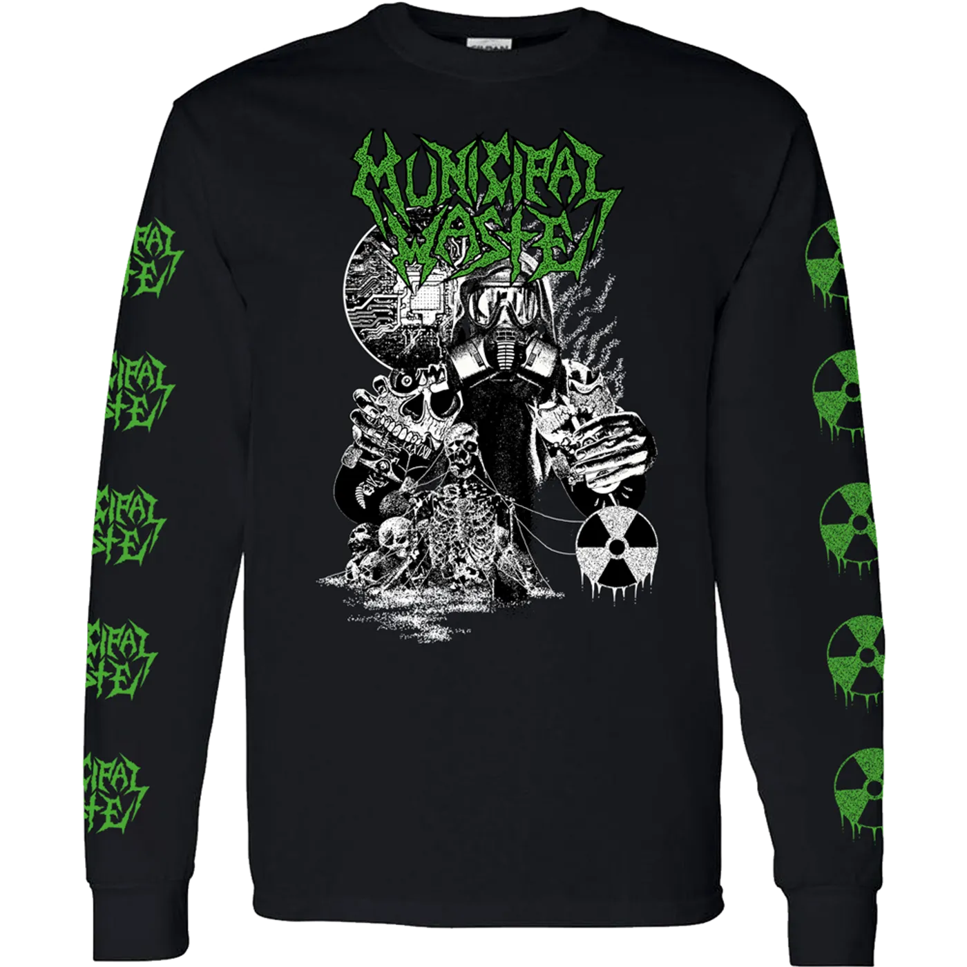 Municipal Waste Biotech Gasmask Longsleeve