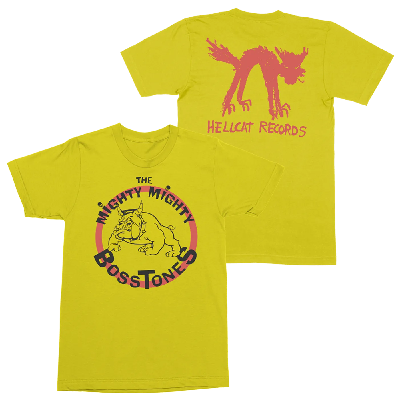 Mighty Mighty Bosstones Hellcat Bulldog T-Shirt - Yellow